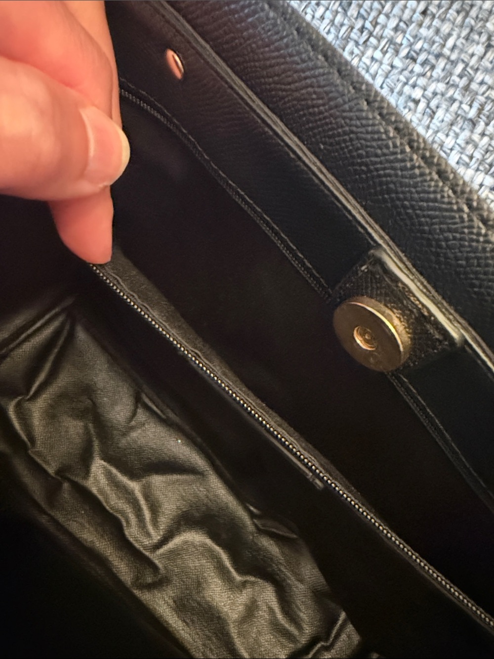 Coach Dark Brown Signature Canvas City Tote with Black Straps - Picture 5 of 11